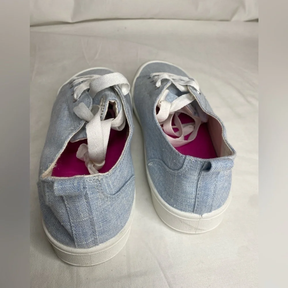 Sugar Womens Festival Light Blue Lace Up Sneaker 9.5M